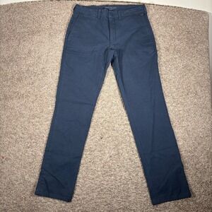 Mack Weldon Men's Navy Blue Chinos Pants Size 30W x 29L Performance Stretch